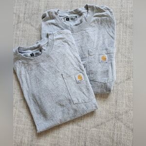 Carhartt Gray Pocket T-Shirts Medium Loose Fit